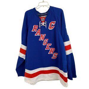 New York Rangers Chris Drury Captain NHL Jersey 52 Reebok CCM Blue Canada made